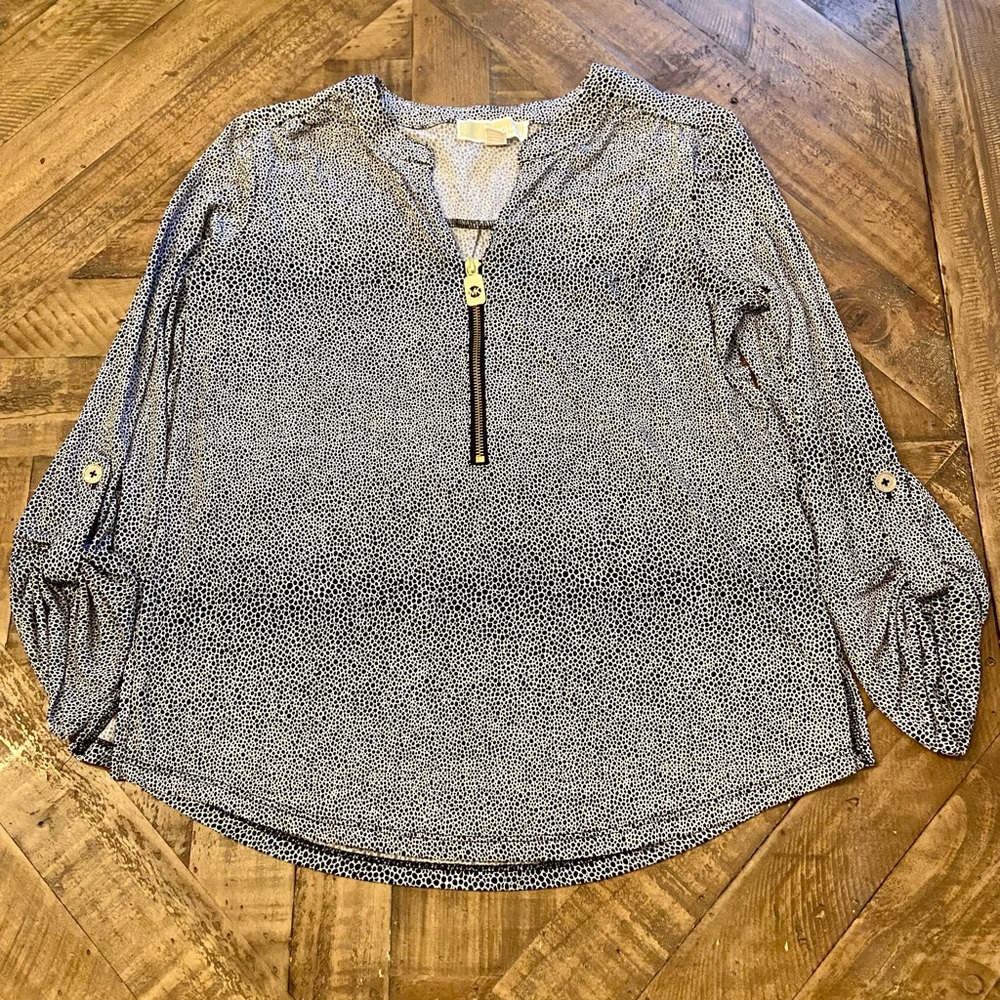 Michael Kors black and white medium blouse